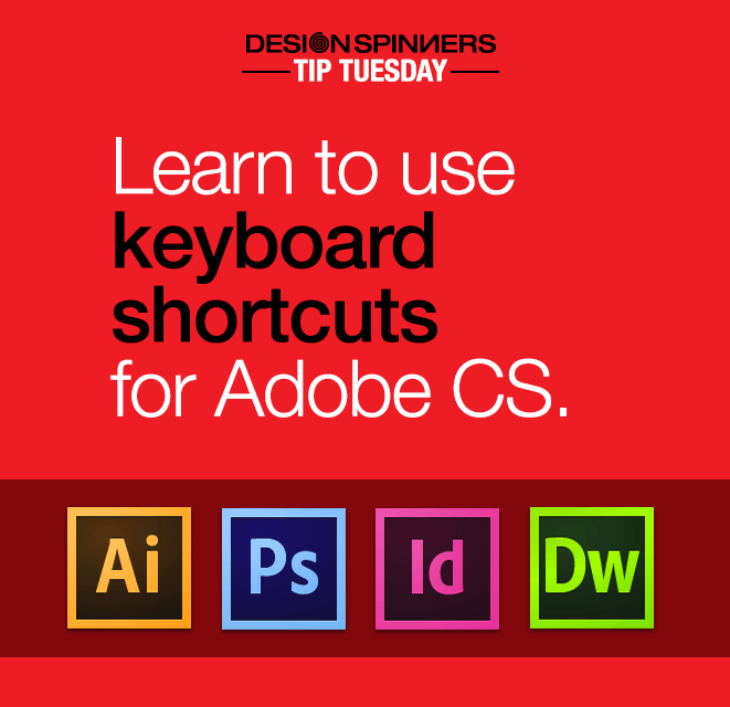 Learn to use keyboard  shortcuts  for Adobe CS