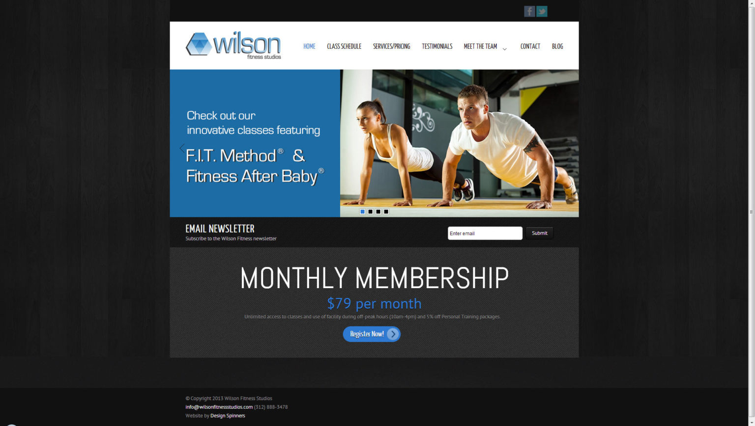 Wilson Fitness Studios Launch Design Spinners®